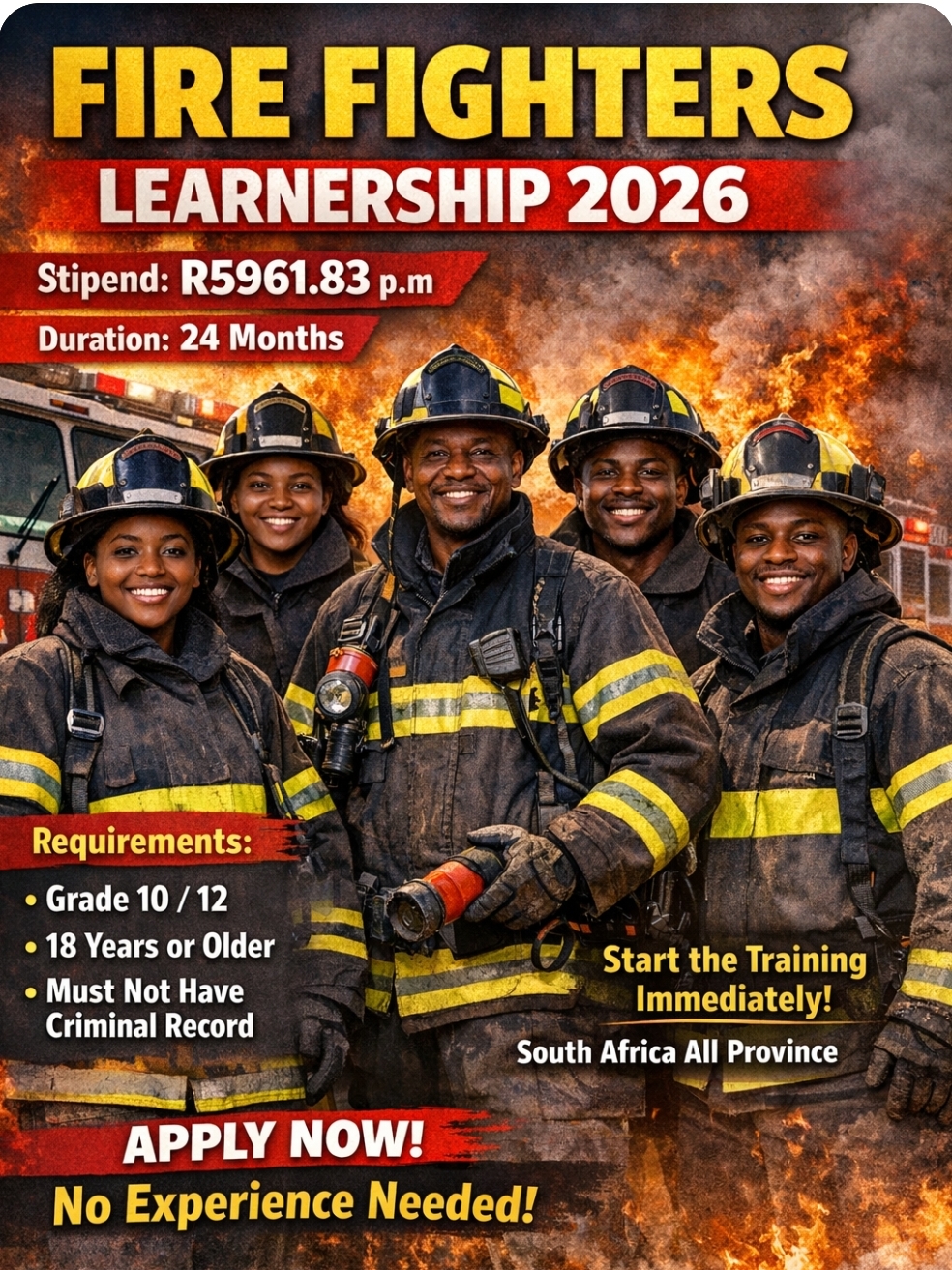 How to Apply for a Fire Fighter Learnership 2026