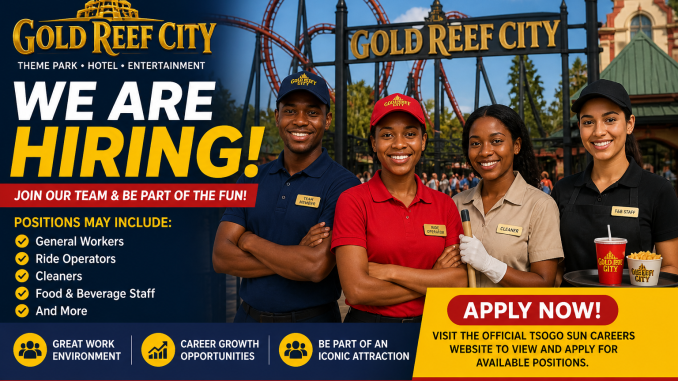 Gold Reef City Jobs – Now Hiring in Johannesburg